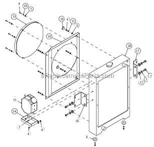 Page P Diagram and Parts List for MK-4024HY  MK Diamond Concrete Saw